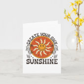 独自のサンシャインカードを作成する カード (黄色い花)
