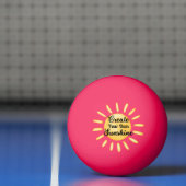 独自のサンシャイン名を作成パーソナライズされたする 卓球ボール (ネット)