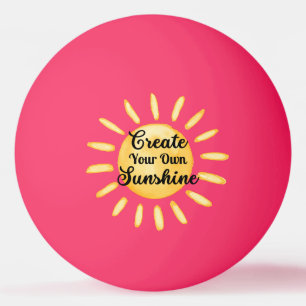 独自のサンシャイン名を作成パーソナライズされたする 卓球ボール