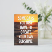 独自のサンシャイン引用文の作成 ポストカード (スタンド正面)