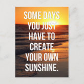 独自のサンシャイン引用文の作成 ポストカード (正面)