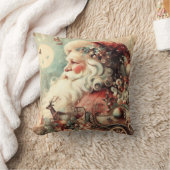 独自のサンタクロースとデコレーションヴィンテージを作成する クッション (ブランケット)