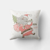 独自のサンタホワイトお洒落を作成 クッション (裏面)