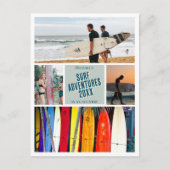 独自のサーフサーフィン夏の写真はがき ポストカード (正面)