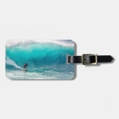 独自のサーフフォトトラベルを追加 ラゲッジタグ (正面横)