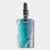 独自のサーフフォトトラベルを追加 ラゲッジタグ (正面縦)