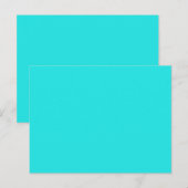 独自のシアン色をカスタム作成 ポストカード (正面/裏面)