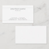 独自のシックなモダンテンプレートミニマルの作成 名刺 (正面/裏面)