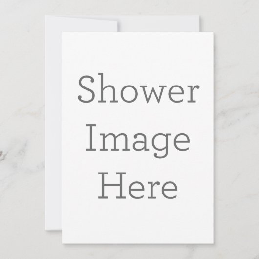 フラット招待状, サイズ: 12.7cm x 17.8cm, ペーパー: シグネチャーマット, 封筒: ホワイト (正面)