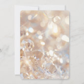 独自のシャンパンの結晶を結婚作成 招待状 (裏面)