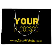 独自のショッピングカスタムギフトの作成 ラージペーパーバッグ (正面)