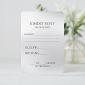 独自のシルバーグレーを作成 出欠カード (スタンド正面)