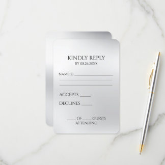 独自のシルバーグレーを作成 出欠カード