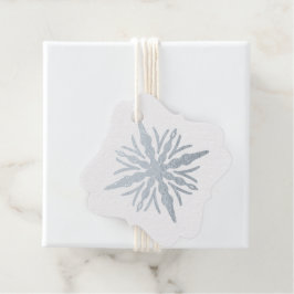 独自のシルバーフォイルの氷柱のスノーフレークを作成 フェイバータグ