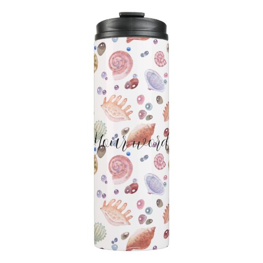 独自のシーシェルの作成ビーチ タンブラー (正面)