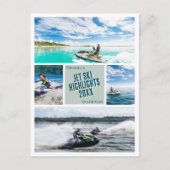 独自のジェットスキー写真ポストカードを作成 ポストカード (正面)