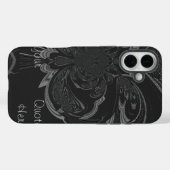 独自のジェットブラックモチーフアイデアを創造しよう Case-Mate iPhoneケース (裏面 (横))