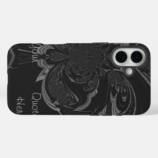 独自のジェットブラックモチーフアイデアを創造しよう Case-Mate iPhoneケース (裏面 (横))