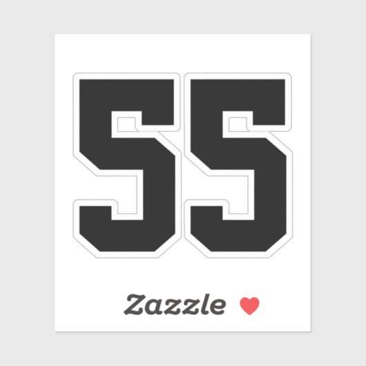 独自のジャージー番号ステッカーを作成 シール (シート)