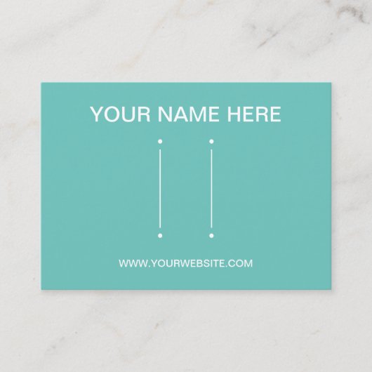 独自のジュエリーのヘアクカスタムリップとイヤリングを作成 名刺 (正面)