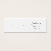 独自のジュエリーイヤリングディスプレイカードの作成 (正面)