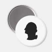 独自のジョージワシントンシルエットを作成 マグネット (正面/裏面)