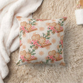 独自のジンジャーブレッド&ペパーミントを作成 クッション (ブランケット)