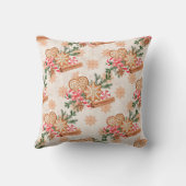 独自のジンジャーブレッド&ペパーミントを作成 クッション (裏面)