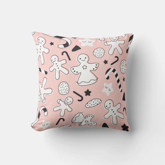 独自のジンジャーブレッドCookieを作成する クッション (正面)