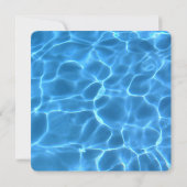 独自のスイミングプール写真の結婚作成 招待状 (裏面)