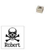 独自のスカル署名の作成 ラバースタンプ (押印)