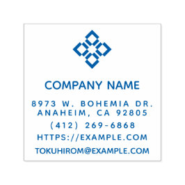 独自のスクエア会社名を作成する セルフインキングスタンプ