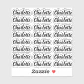 独自のスクリプエレガントト名パーソナライズされたの作成 シール (シート)