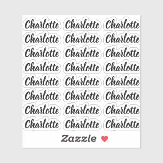 独自のスクリプエレガントト名パーソナライズされたの作成 シール (シート)