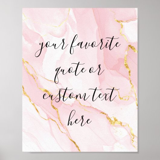 独自のスクリプトのエレガント作成カスタム引用文 ポスター (正面)