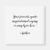 独自のスクリプトのエレガント作成カスタム引用文 マグネット (正面)