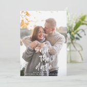 独自のスクリプトスタイリッシュ写真のパーソナライズされた作成 セーブザデート (スタンド正面)