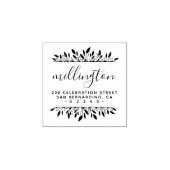 独自のスクリプトファミリ名の作成差出人住所 ラバースタンプ (インプリント)