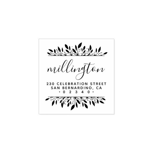 独自のスクリプトファミリ名の作成差出人住所 ラバースタンプ (インプリント)