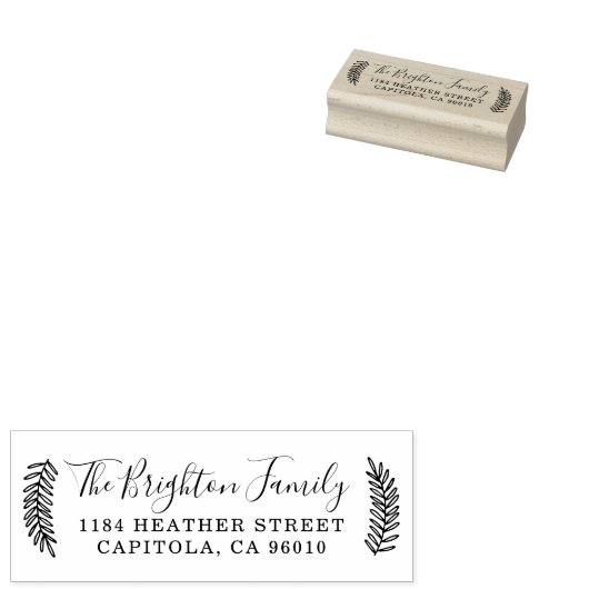 独自のスクリプトファミリ名の作成差出人住所 ラバースタンプ (押印)