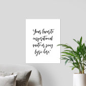 独自のスクリプト書エレガント引用文の作成 ポスター