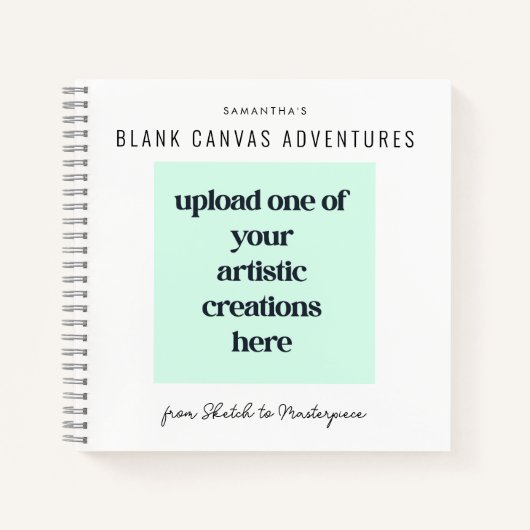 独自のスケッチを追加アーティストスケッチ ノートブック (正面)