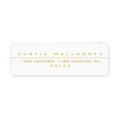 独自のスタイルを持つ白と金ゴールド ラベル (正面)