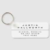 独自のスタイルを持つ白黒 キーホルダー (裏面)