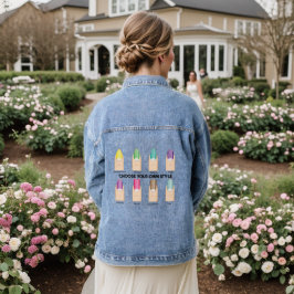独自のスタイルを選択…ネイルアート デニムジャケット