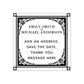 独自のスタンプ作成カスタム文字華美縁ど ラバースタンプ (インプリント)