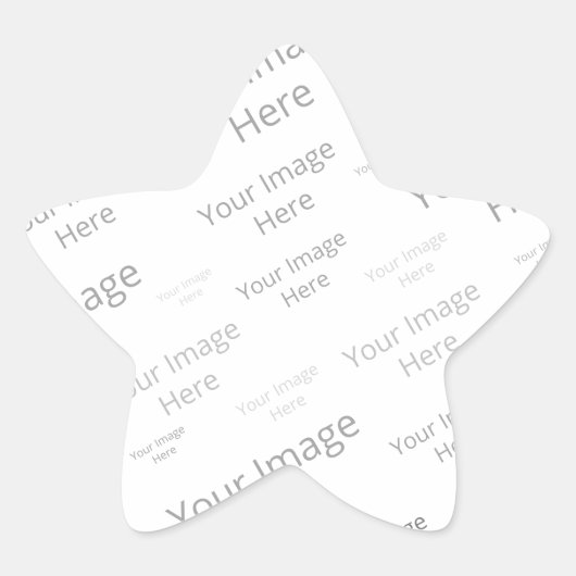 独自のスターカスタムマットステッカーの作成 星シール (正面)