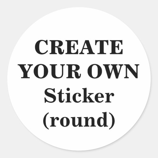 独自のステッカーを作成する(ラウンド) ラウンドシール (正面)