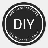 独自のステッカーを作成 ラウンドシール (正面)