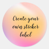 独自のステッカーラベルを作成する ラウンドシール (正面)